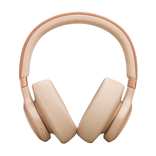 JBL Live 770NC - Sand - Wireless Over-Ear Headphones with True Adaptive Noise Cancelling - Front